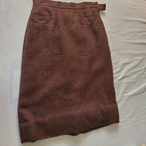 Lot of 6 Vintage retro tweed wool tailored skirts - Picture 10 of 12